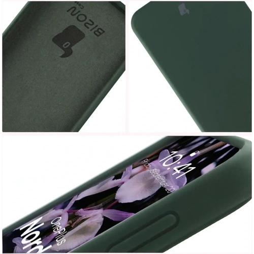 Silikonowe etui Bizon Soft Case do OnePlus Nord 5 ciemnozielone