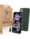 Silikonowe etui Bizon Soft Case do OnePlus Nord 5 ciemnozielone