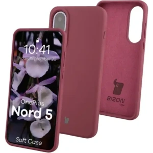 Silikonowe etui Bizon Soft Case do OnePlus Nord 5 ciemnofioletowe