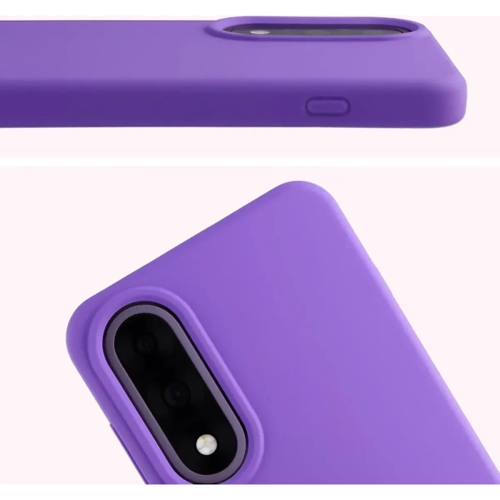 Silikonowe etui Bizon Soft Case do OnePlus Nord 5 fioletowe