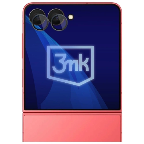 Szkło hartowane na obiektyw aparatu 3MK Lens Protection Pro do Samsung Galaxy Z Flip7 czarny