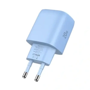 Ładowarka sieciowa Tech-Protect NCA20 USB-A, USB-C Network Charger PD 20W / QC3.0 Baby Blue