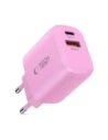 Ładowarka sieciowa Tech-Protect NCA30 USB-A, USB-C Network Charger PD 30W / QC3.0 Baby Pink