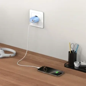 Ładowarka sieciowa Tech-Protect NCA30 USB-A, USB-C Network Charger PD 30W / QC3.0 Baby Blue