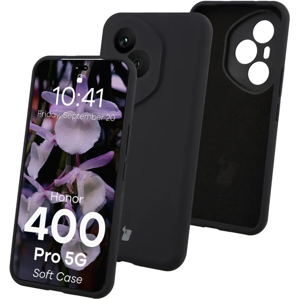 Silikonowe etui Bizon Soft Case do Honor 400 Pro czarne