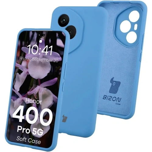 Silikonowe etui Bizon Soft Case do Honor 400 Pro niebieskie