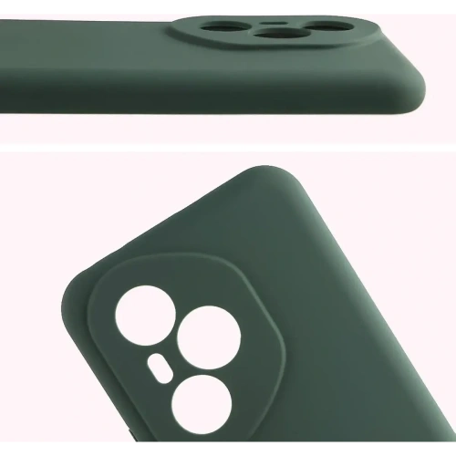 Silikonowe etui Bizon Soft Case do Honor 400 Pro ciemnozielone
