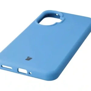 Silikonowe etui Bizon Soft Case do Xiaomi POCO F7 niebieskie