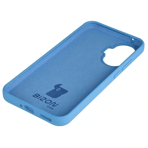 Silikonowe etui Bizon Soft Case do Xiaomi POCO F7 niebieskie