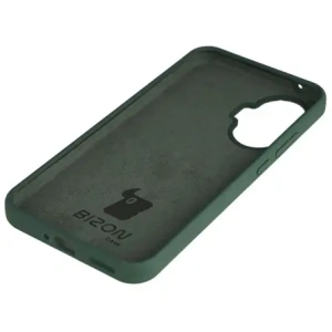 Silikonowe etui Bizon Soft Case do Xiaomi POCO F7 ciemnozielone