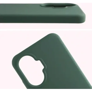 Silikonowe etui Bizon Soft Case do Xiaomi POCO F7 ciemnozielone