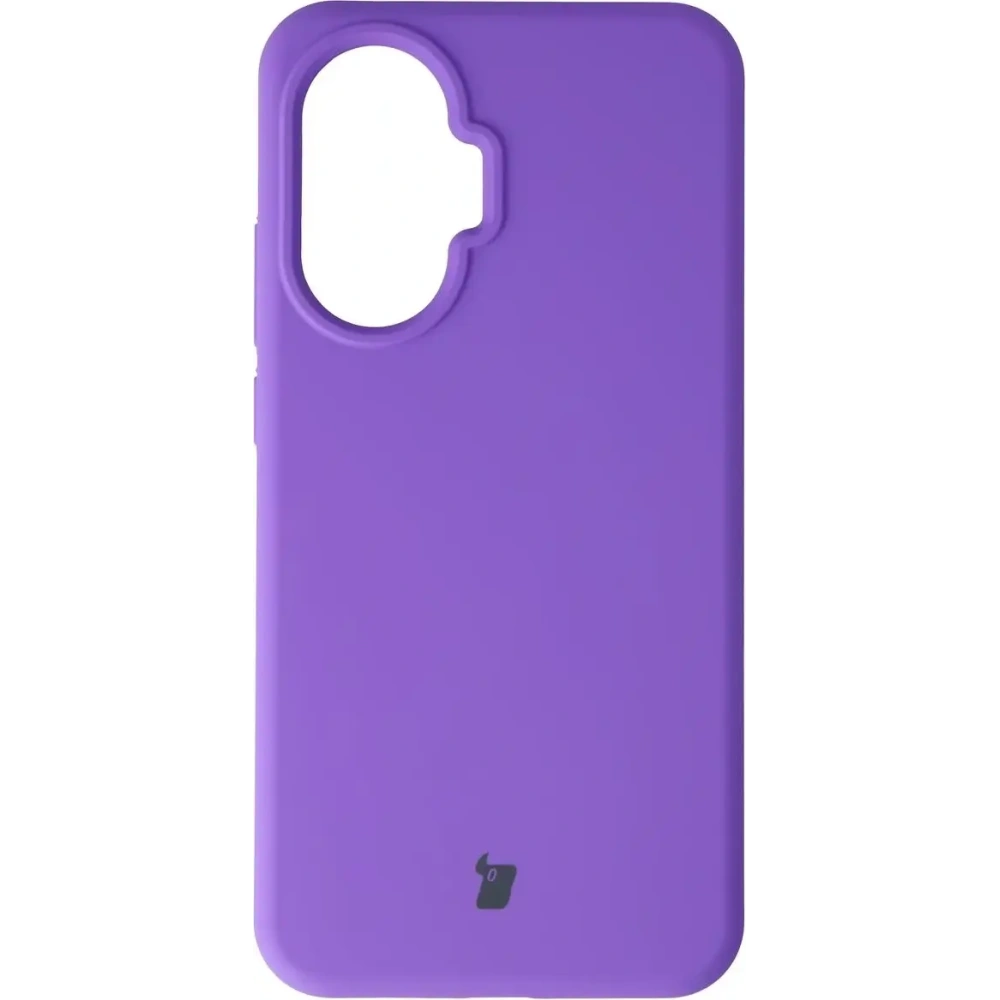 Silikonowe etui Bizon Soft Case do Xiaomi POCO F7 fioletowe