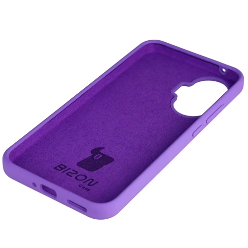 Silikonowe etui Bizon Soft Case do Xiaomi POCO F7 fioletowe