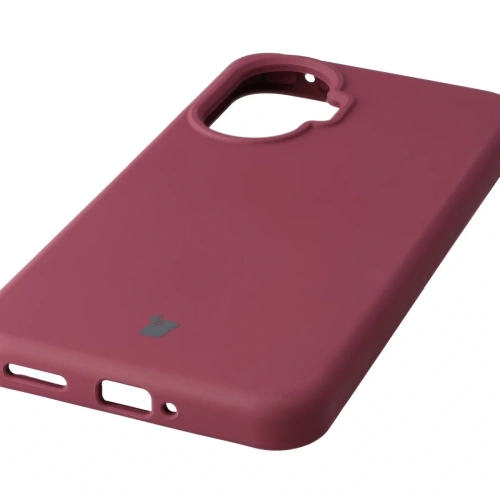 Silikonowe etui Bizon Soft Case do Xiaomi POCO F7 ciemnofioletowe