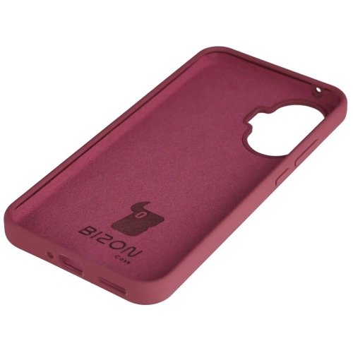 Silikonowe etui Bizon Soft Case do Xiaomi POCO F7 ciemnofioletowe