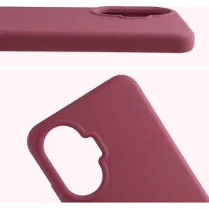 Silikonowe etui Bizon Soft Case do Xiaomi POCO F7 ciemnofioletowe