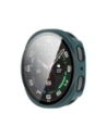 Etui ze szkłem do zegarka Bizon Case+Glass Watch do Samsung Galaxy Watch 8 40mm zielone