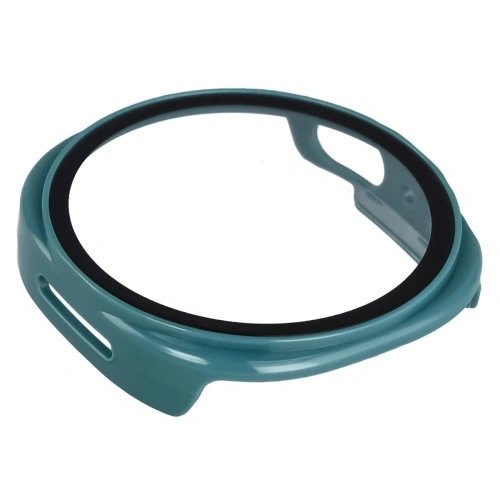 Etui ze szkłem do zegarka Bizon Case+Glass Watch do Samsung Galaxy Watch 8 40mm zielone