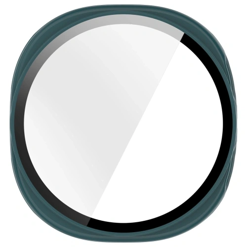 Etui ze szkłem do zegarka Bizon Case+Glass Watch do Samsung Galaxy Watch 8 40mm zielone