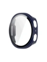 Etui ze szkłem do zegarka Bizon Case+Glass Watch do Samsung Galaxy Watch 8 40mm niebieskie