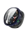 Etui ze szkłem do zegarka Bizon Case+Glass Watch do Samsung Galaxy Watch 8 40mm niebieskie