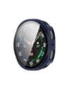 Etui ze szkłem do zegarka Bizon Case+Glass Watch do Samsung Galaxy Watch 8 40mm niebieskie