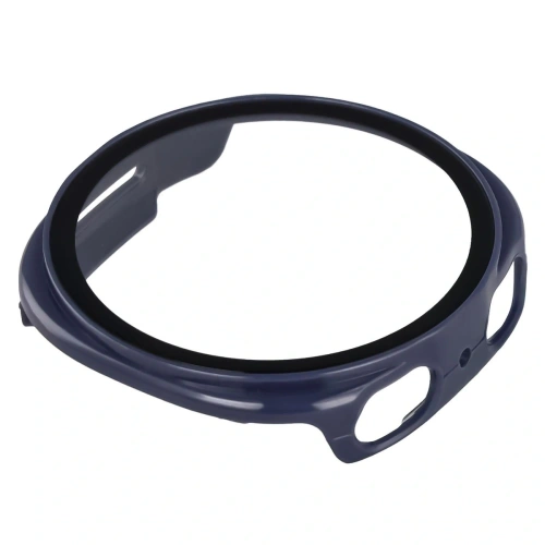 Etui ze szkłem do zegarka Bizon Case+Glass Watch do Samsung Galaxy Watch 8 40mm niebieskie