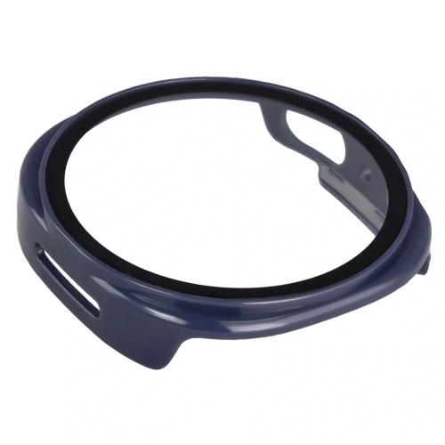 Etui ze szkłem do zegarka Bizon Case+Glass Watch do Samsung Galaxy Watch 8 40mm niebieskie