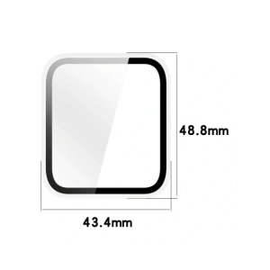 Etui ze szkłem do zegarka Bizon Case+Glass Watch do Garmin Venu X1 przezroczyste
