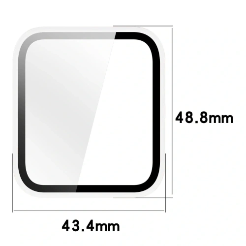 Etui ze szkłem do zegarka Bizon Case+Glass Watch do Garmin Venu X1 przezroczyste