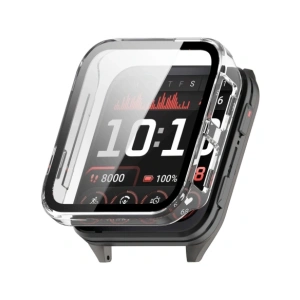 Etui ze szkłem do zegarka Bizon Case+Glass Watch do Garmin Venu X1 przezroczyste
