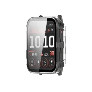 Etui ze szkłem do zegarka Bizon Case+Glass Watch do Garmin Venu X1 przezroczyste