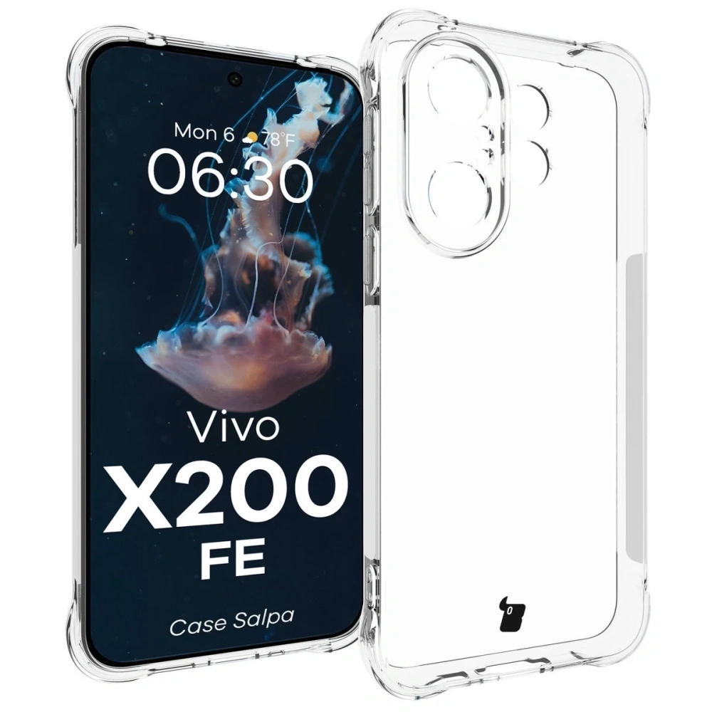 Elastyczne etui Bizon Case Salpa do Vivo X200 FE przezroczyste