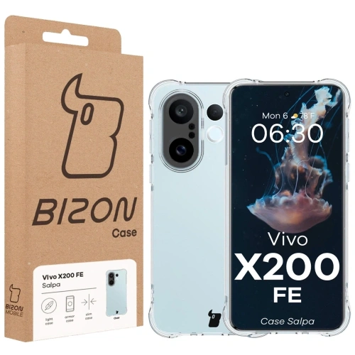 Elastyczne etui Bizon Case Salpa do Vivo X200 FE przezroczyste