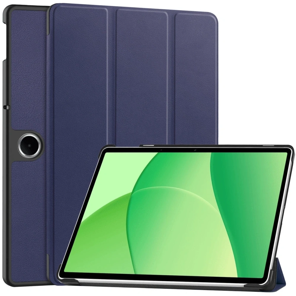 Etui z klapką Bizon Case Tab Croc do OnePlus Pad Lite / Oppo Pad SE granatowe