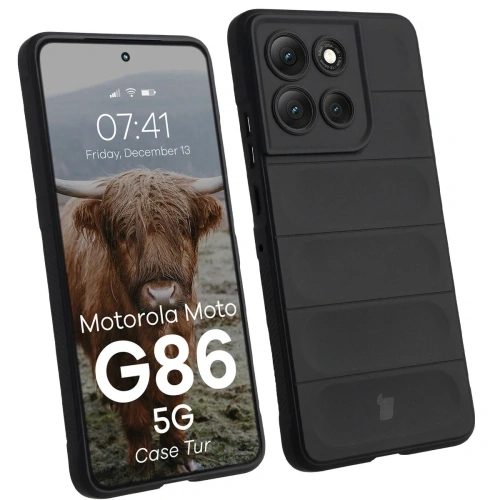 Pancerne etui Bizon Case Tur do Motorola Moto G86 5G czarne