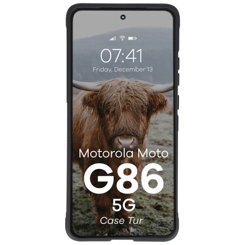 Pancerne etui Bizon Case Tur do Motorola Moto G86 5G czarne