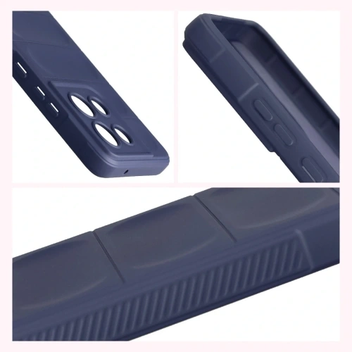 Pancerne etui Bizon Case Tur do Motorola Moto G86 5G granatowe