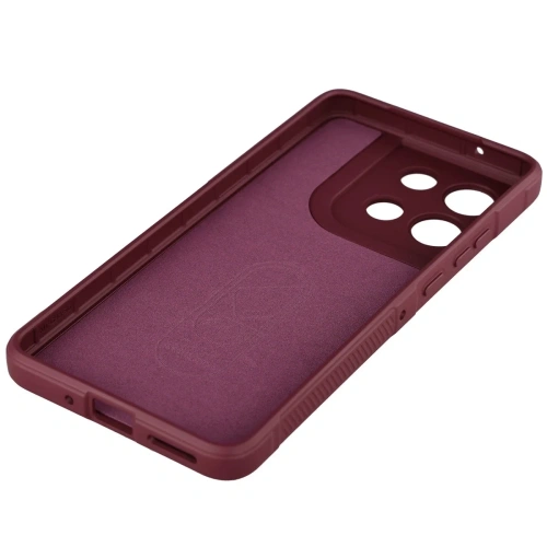 Pancerne etui Bizon Case Tur do Motorola Moto G86 5G burgundowe