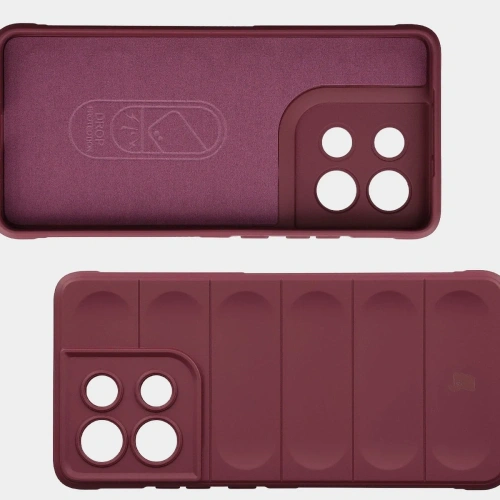 Pancerne etui Bizon Case Tur do Motorola Moto G86 5G burgundowe