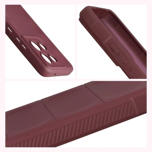 Pancerne etui Bizon Case Tur do Motorola Moto G86 5G burgundowe