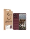 Pancerne etui Bizon Case Tur do Motorola Moto G86 5G burgundowe
