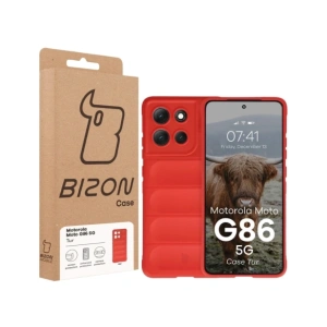 Pancerne etui Bizon Case Tur do Motorola Moto G86 5G czerwone