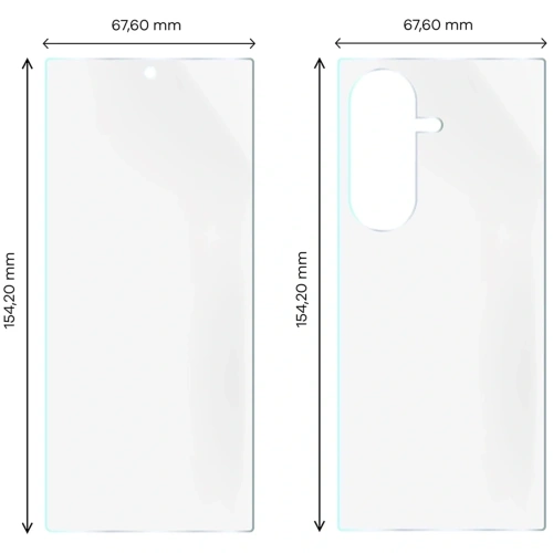 Folia hydrożelowa na tył i przód Bizon Glass Hydrogel Pack do Samsung Galaxy Z Fold7