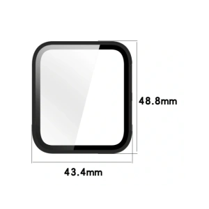 Etui ze szkłem do zegarka Bizon Case+Glass Watch do Garmin Venu X1 czarne