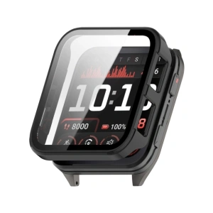 Etui ze szkłem do zegarka Bizon Case+Glass Watch do Garmin Venu X1 czarne