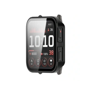Etui ze szkłem do zegarka Bizon Case+Glass Watch do Garmin Venu X1 czarne
