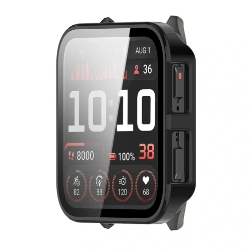 Etui ze szkłem do zegarka Bizon Case+Glass Watch do Garmin Venu X1 czarne