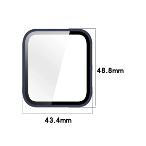 Etui ze szkłem do zegarka Bizon Case+Glass Watch do Garmin Venu X1 niebieskie