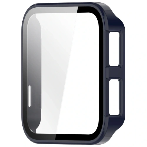 Etui ze szkłem do zegarka Bizon Case+Glass Watch do Garmin Venu X1 niebieskie
